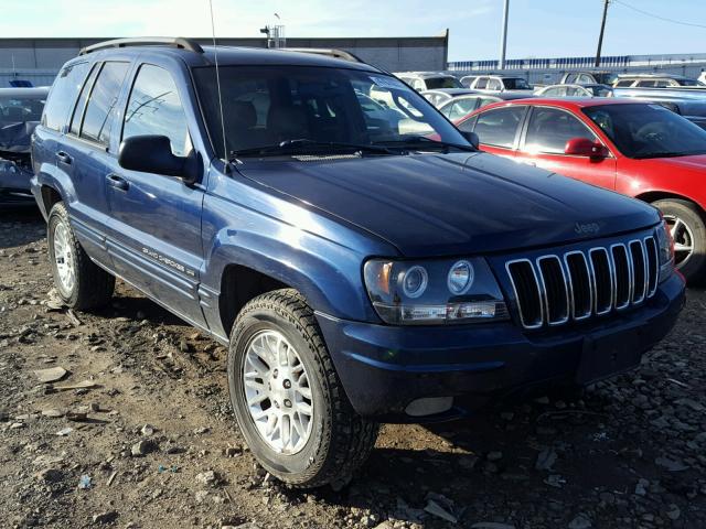 1J4GW58N12C140662 - 2002 JEEP GRAND CHER BLUE photo 1