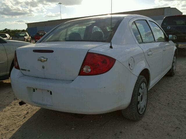 1G1AK58F077366992 - 2007 CHEVROLET COBALT LS WHITE photo 4