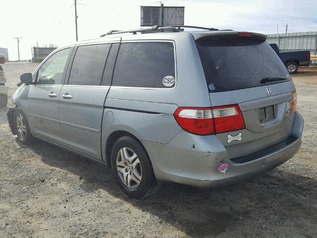 5FNRL38735B109398 - 2005 HONDA ODYSSEY EX GREEN photo 3