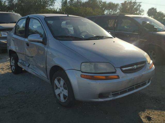 KL1TD56646B629128 - 2006 CHEVROLET AVEO BASE SILVER photo 1