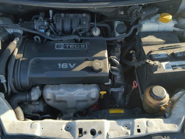 KL1TD56646B629128 - 2006 CHEVROLET AVEO BASE SILVER photo 7