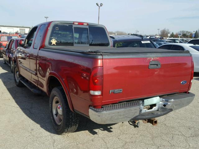 2FTRX18L41CA87810 - 2001 FORD F150 RED photo 3