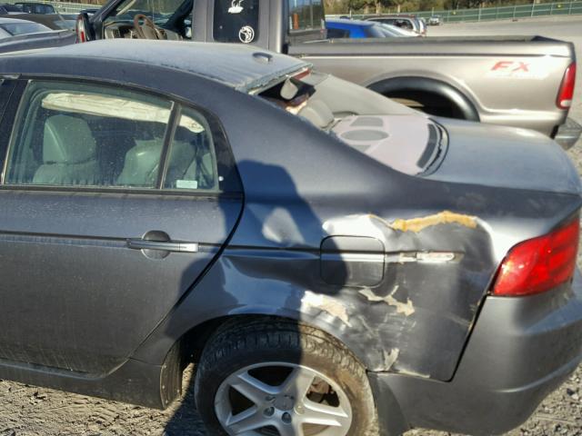 19UUA66236A021214 - 2006 ACURA 3.2TL GRAY photo 10