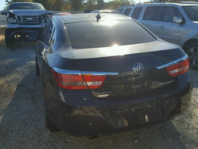 1G4PP5SK7D4205315 - 2013 BUICK VERANO BLACK photo 3