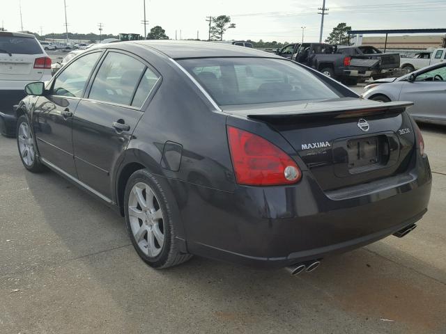 1N4BA41E77C829279 - 2007 NISSAN MAXIMA SE BLACK photo 3