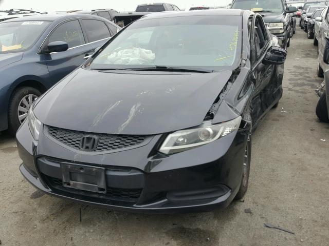 2HGFG3B59CH535832 - 2012 HONDA CIVIC LX BLACK photo 2