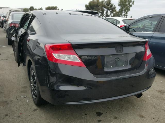 2HGFG3B59CH535832 - 2012 HONDA CIVIC LX BLACK photo 3