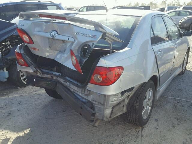 1NXBR32E15Z477945 - 2005 TOYOTA COROLLA CE SILVER photo 4