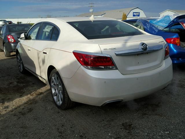 1G4GE5EV6AF309211 - 2010 BUICK LACROSSE C WHITE photo 3