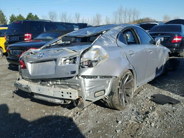 JTHBP262585000680 - 2008 LEXUS IS-F SILVER photo 4