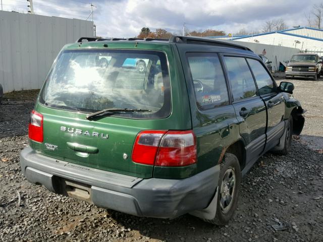 JF1SF63522G743387 - 2002 SUBARU FORESTER L GREEN photo 4