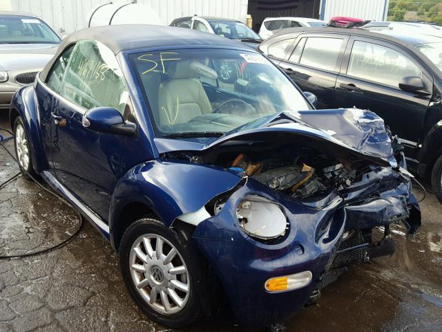3VWCM31Y14M334206 - 2004 VOLKSWAGEN NEW BEETLE 蓝色 照片 1