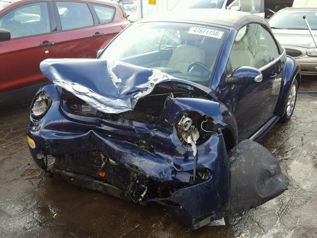 3VWCM31Y14M334206 - 2004 VOLKSWAGEN NEW BEETLE 蓝色 照片 2