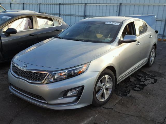 KNAGM4AD0G5092488 - 2016 KIA OPTIMA HYB SILVER photo 2