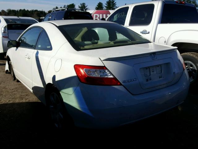 2HGFG11657H571974 - 2007 HONDA CIVIC LX WHITE photo 3