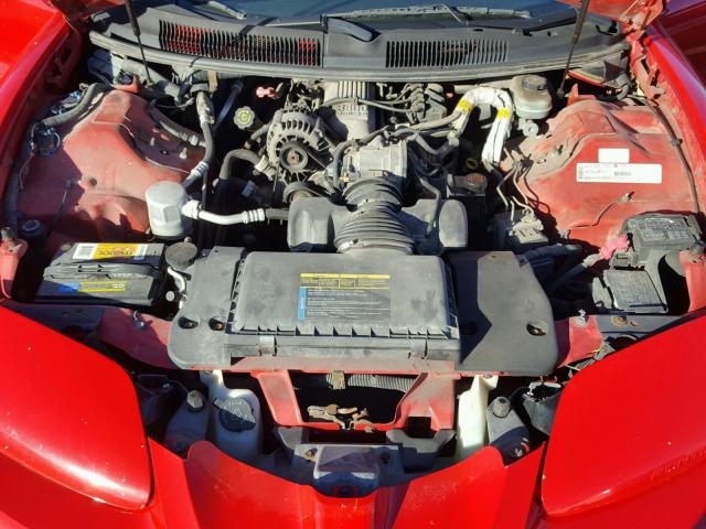 2G2FS22K612108254 - 2001 PONTIAC FIREBIRD RED photo 7