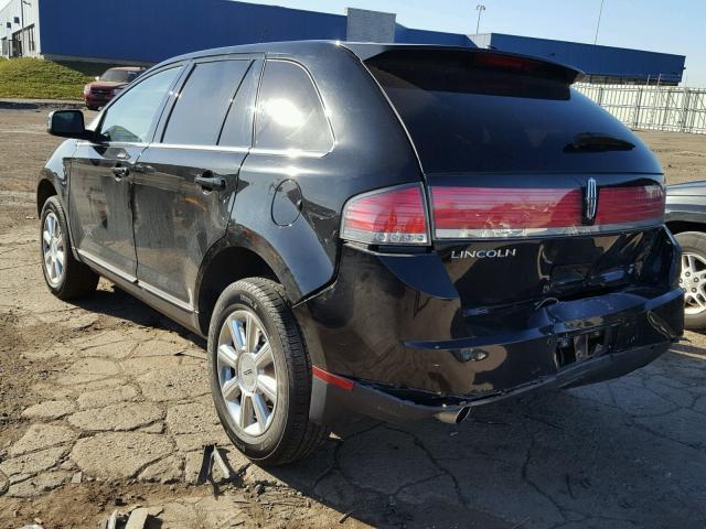 2LMDU88C77BJ27145 - 2007 LINCOLN MKX BLACK photo 3