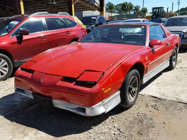 1G2FW21F0HN239591 - 1987 PONTIAC FIREBIRD T RED photo 2