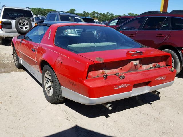 1G2FW21F0HN239591 - 1987 PONTIAC FIREBIRD T RED photo 3