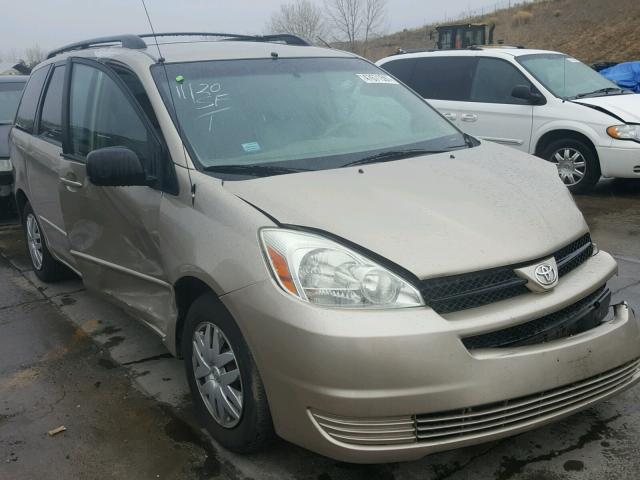 5TDZA23C95S274694 - 2005 TOYOTA SIENNA CE GOLD photo 1