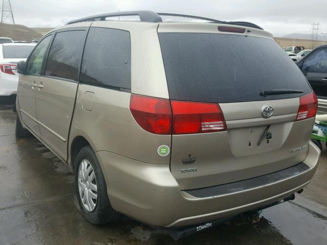 5TDZA23C95S274694 - 2005 TOYOTA SIENNA CE GOLD photo 3