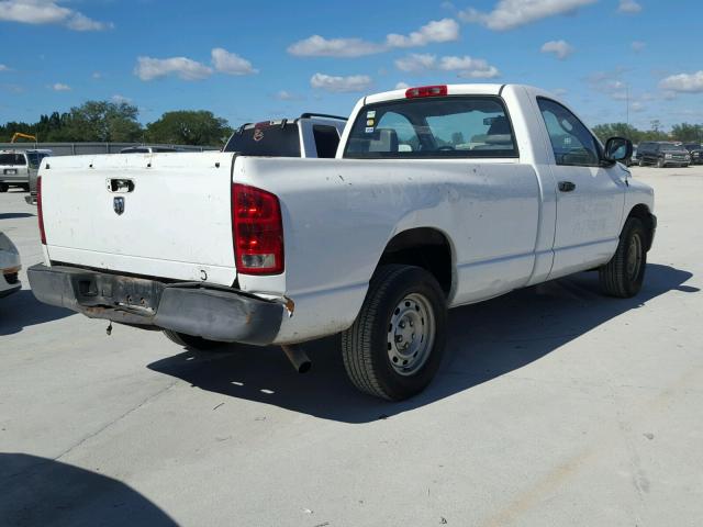 1D7HA16K26J183621 - 2006 DODGE RAM 1500 S WHITE photo 4