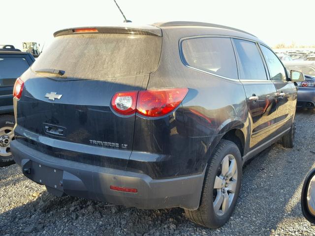 1GNKRGED3CJ305212 - 2012 CHEVROLET TRAVERSE L BLACK photo 4