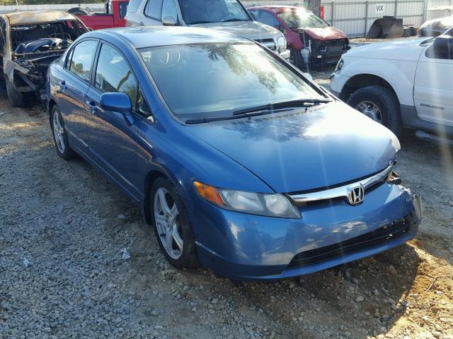 1HGFA165X7L117952 - 2007 HONDA CIVIC LX BLUE photo 1