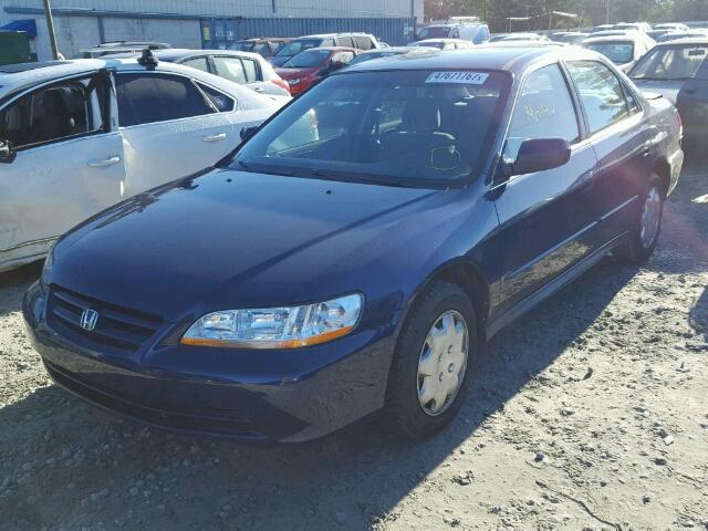 1HGCG66562A129745 - 2002 HONDA ACCORD LX BLUE photo 2