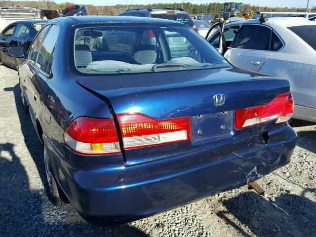 1HGCG66562A129745 - 2002 HONDA ACCORD LX BLUE photo 3