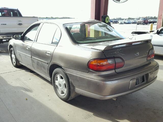 1G1NE52J816114930 - 2001 CHEVROLET MALIBU LS BROWN photo 3