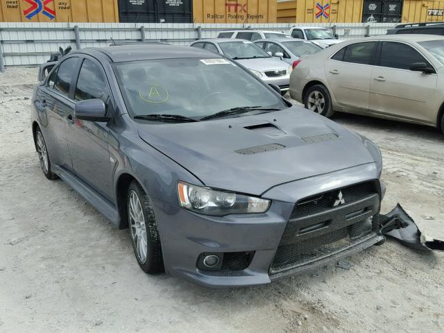 JA32W8FV0AU022999 - 2010 MITSUBISHI LANCER EVO GRAY photo 1