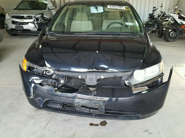 2HGFA16886H525792 - 2006 HONDA CIVIC EX BLACK photo 9