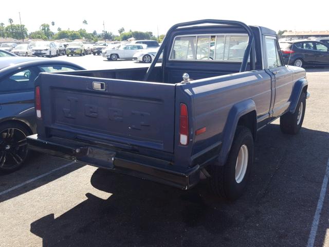 0000J6M25MP095753 - 1976 JEEP J10 PU BLUE photo 4