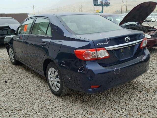 JTDBU4EEXDJ121000 - 2013 TOYOTA COROLLA BA BLUE photo 3