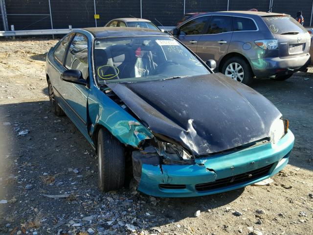 1HGEJ2248PL000613 - 1993 HONDA CIVIC DX GREEN photo 1