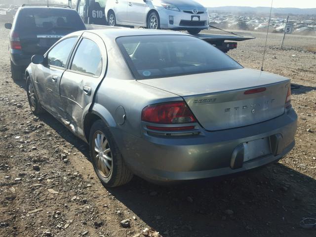 1B3EL46X26N208452 - 2006 DODGE STRATUS SX GRAY photo 3