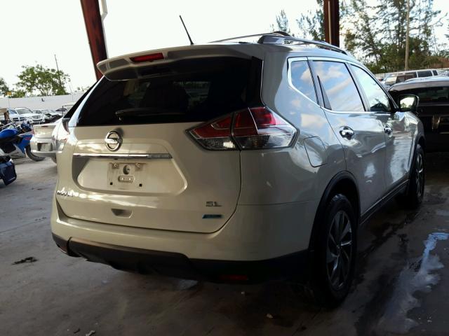 5N1AT2MT5EC835010 - 2014 NISSAN ROGUE S WHITE photo 4