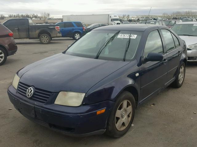 3VWSK69M72M163026 - 2002 VOLKSWAGEN JETTA GLS BLUE photo 2