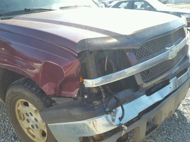 2GCEC19TX31268482 - 2003 CHEVROLET SILVERADO MAROON photo 9