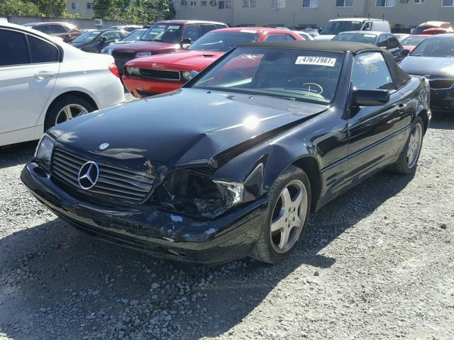 WDBFA67F4WF156194 - 1998 MERCEDES-BENZ SL 500 BLACK photo 2