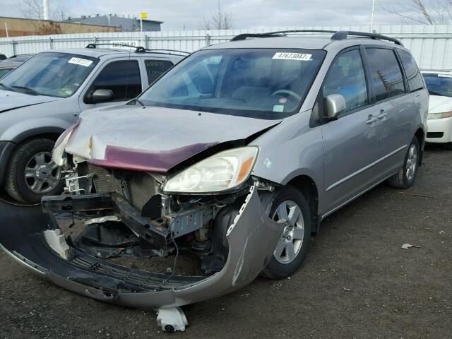 5TDZA23C64S144189 - 2004 TOYOTA SIENNA CE GRAY photo 2