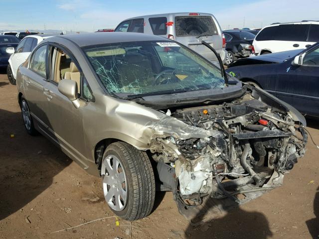 1HGFA16507L114803 - 2007 HONDA CIVIC LX GOLD photo 1