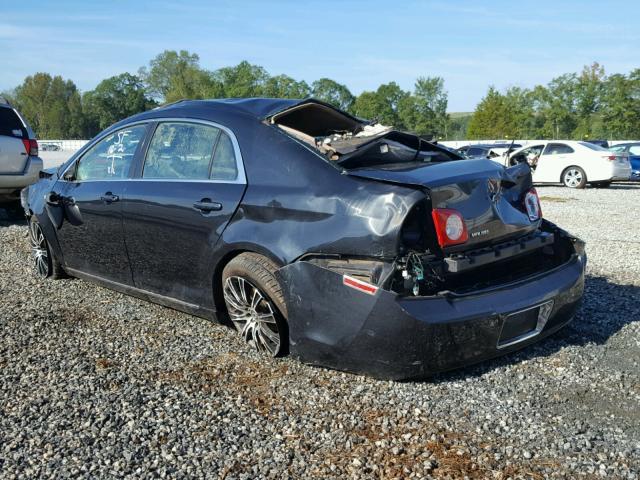 1G1ZH57B98F216547 - 2008 CHEVROLET MALIBU 1LT BLACK photo 3
