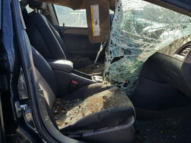 1G1ZH57B98F216547 - 2008 CHEVROLET MALIBU 1LT BLACK photo 5