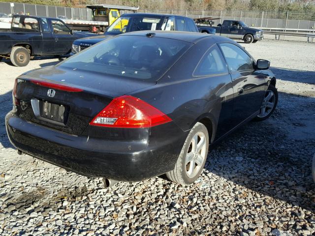 1HGCM81607A001321 - 2007 HONDA ACCORD EX BLACK photo 4