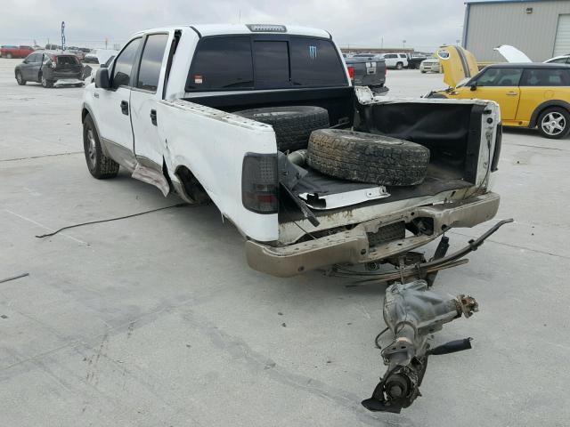 1FTPW12535KD46194 - 2005 FORD F150 SUPER WHITE photo 3