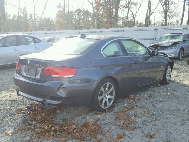 WBAWB735X7P038063 - 2007 BMW 335 I GRAY photo 4