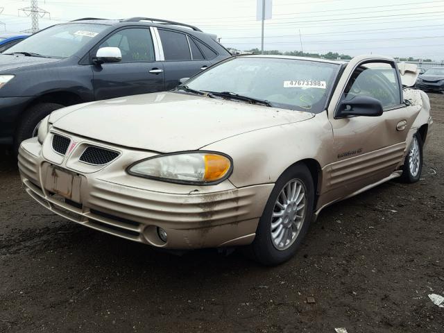 1G2NF12T01M671118 - 2001 PONTIAC GRAND AM S GOLD photo 2