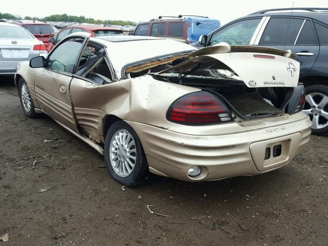 1G2NF12T01M671118 - 2001 PONTIAC GRAND AM S GOLD photo 3